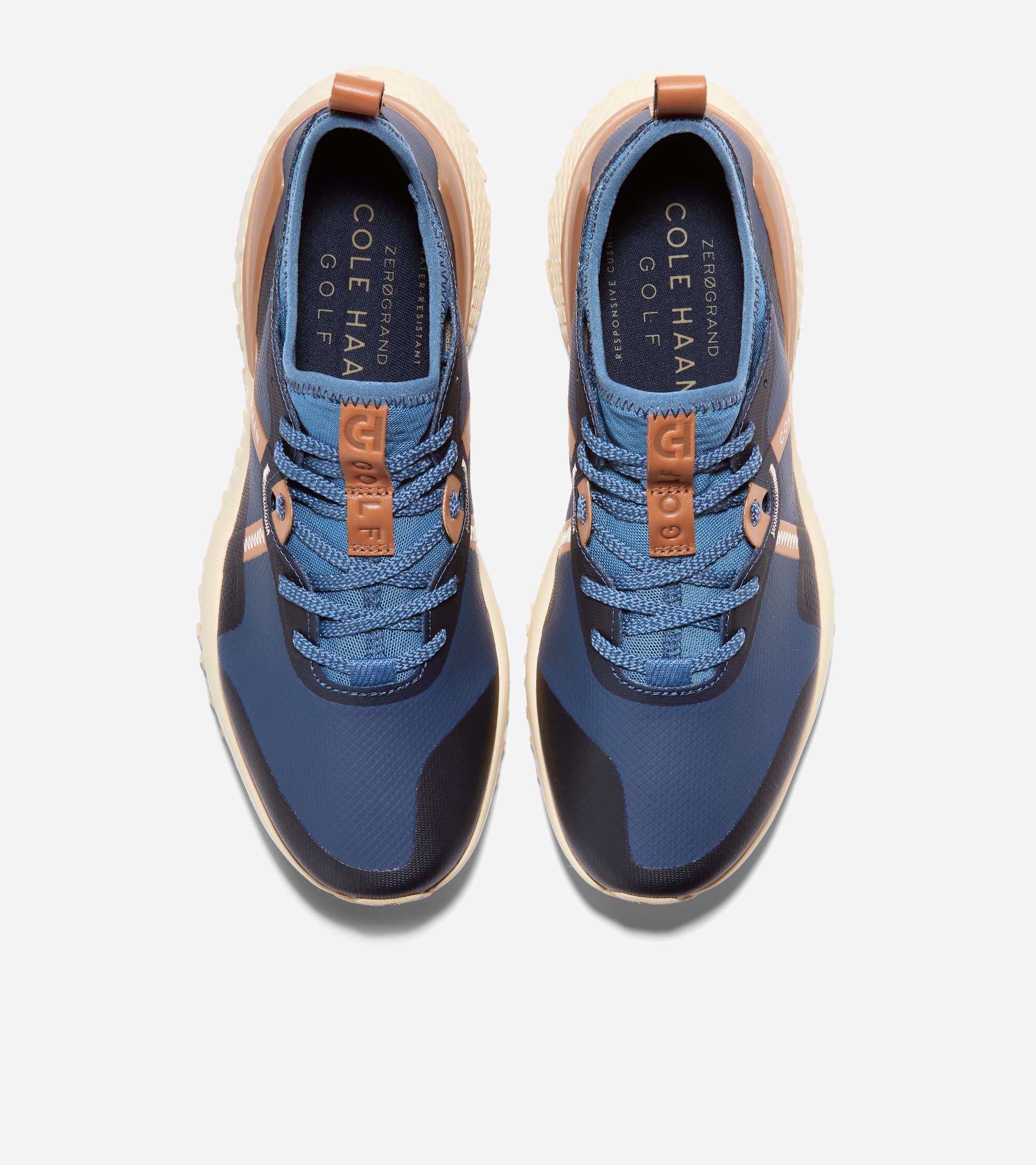 Men's ZERØGRAND Overtake Golf Shoe in Blue | Cole Haan
